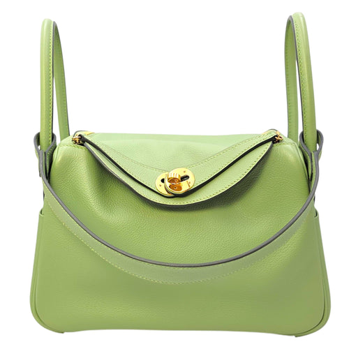 Lindy 26 Vert Criquet in Evercolor Gold hardware CL2604-20899 18