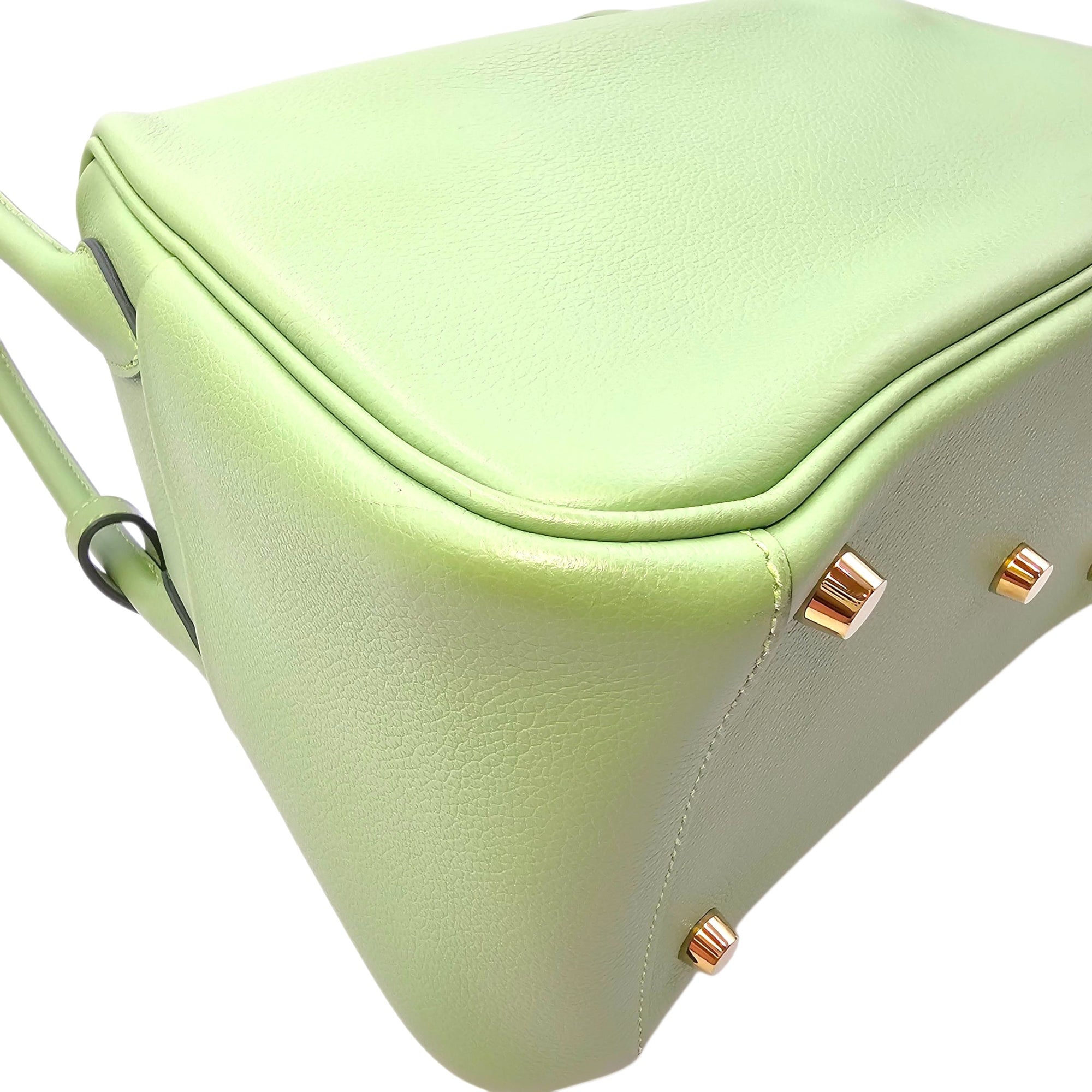 Lindy 26 Vert Criquet in Evercolor Gold hardware CL2604-20899 9