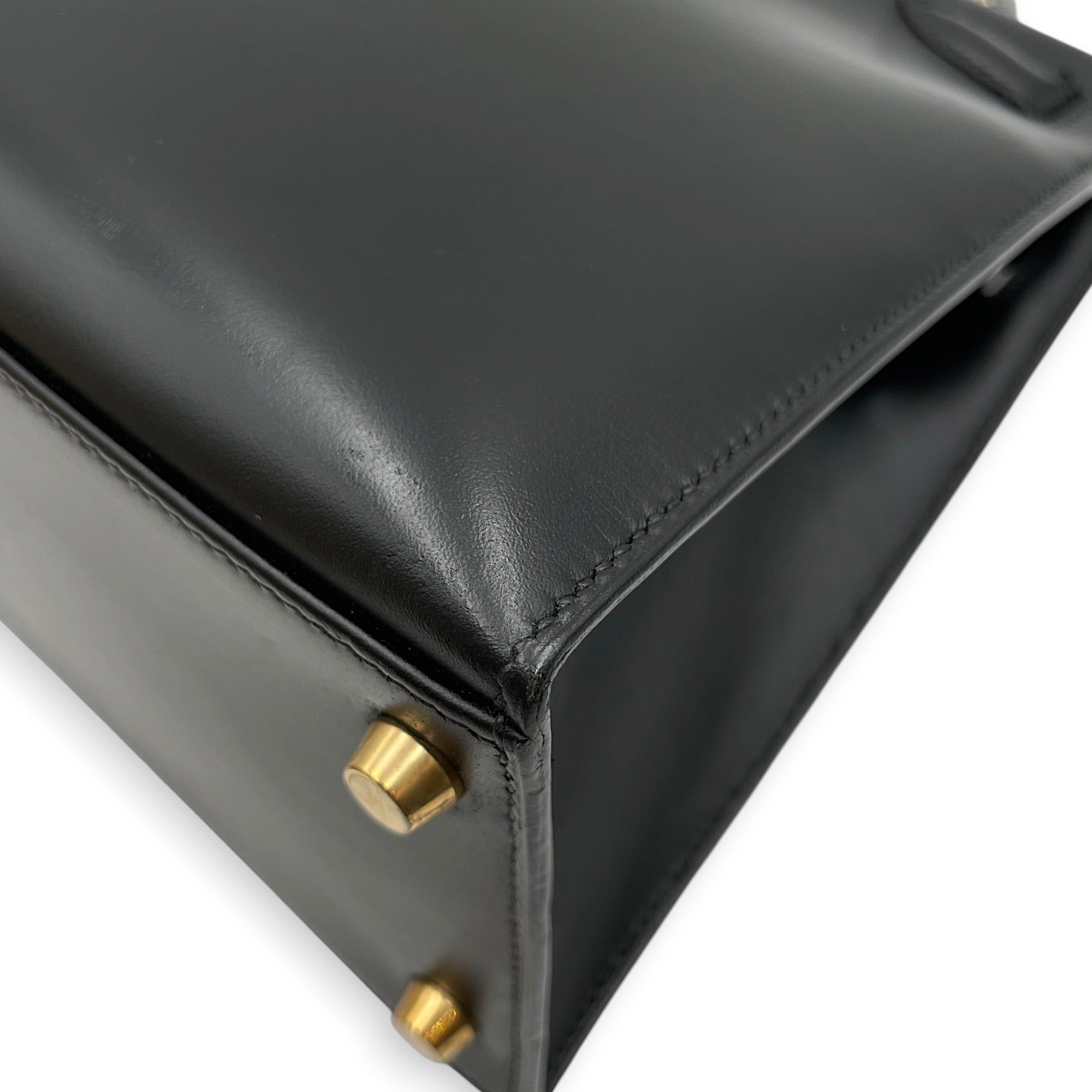 Sellier Kelly 28 Black in Box Gold hardware CL2604-20901 10
