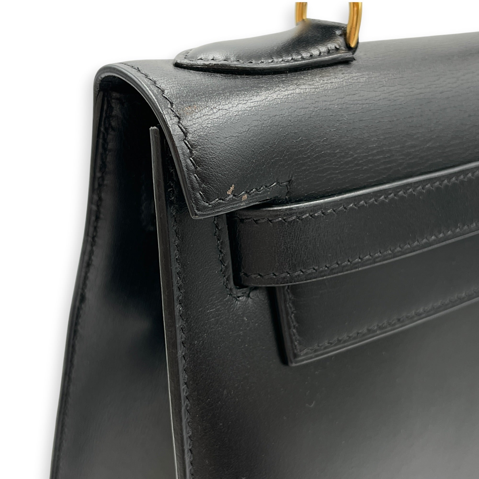 Sellier Kelly 28 Black in Box Gold hardware CL2604-20901 13
