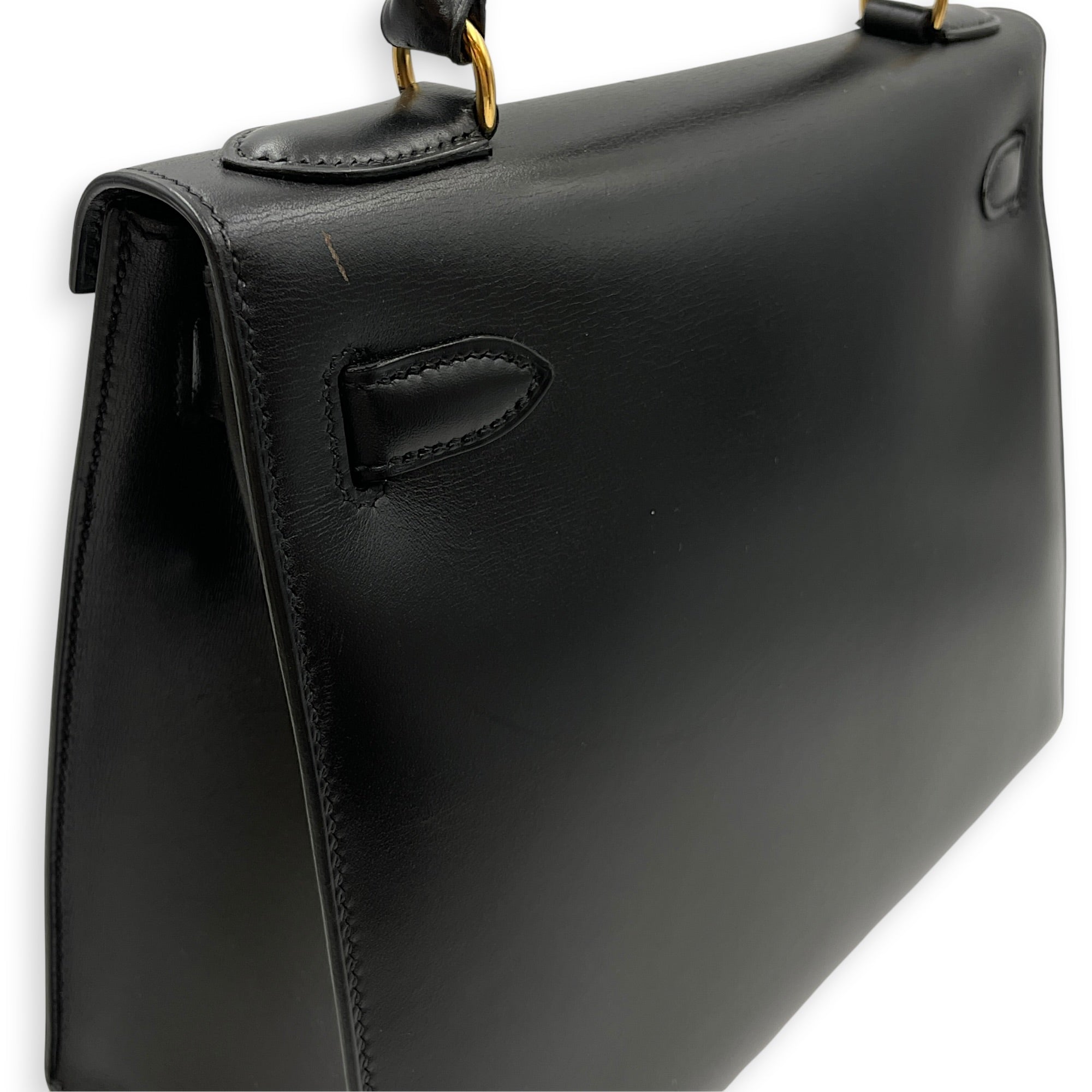 Sellier Kelly 28 Black in Box Gold hardware CL2604-20901 15
