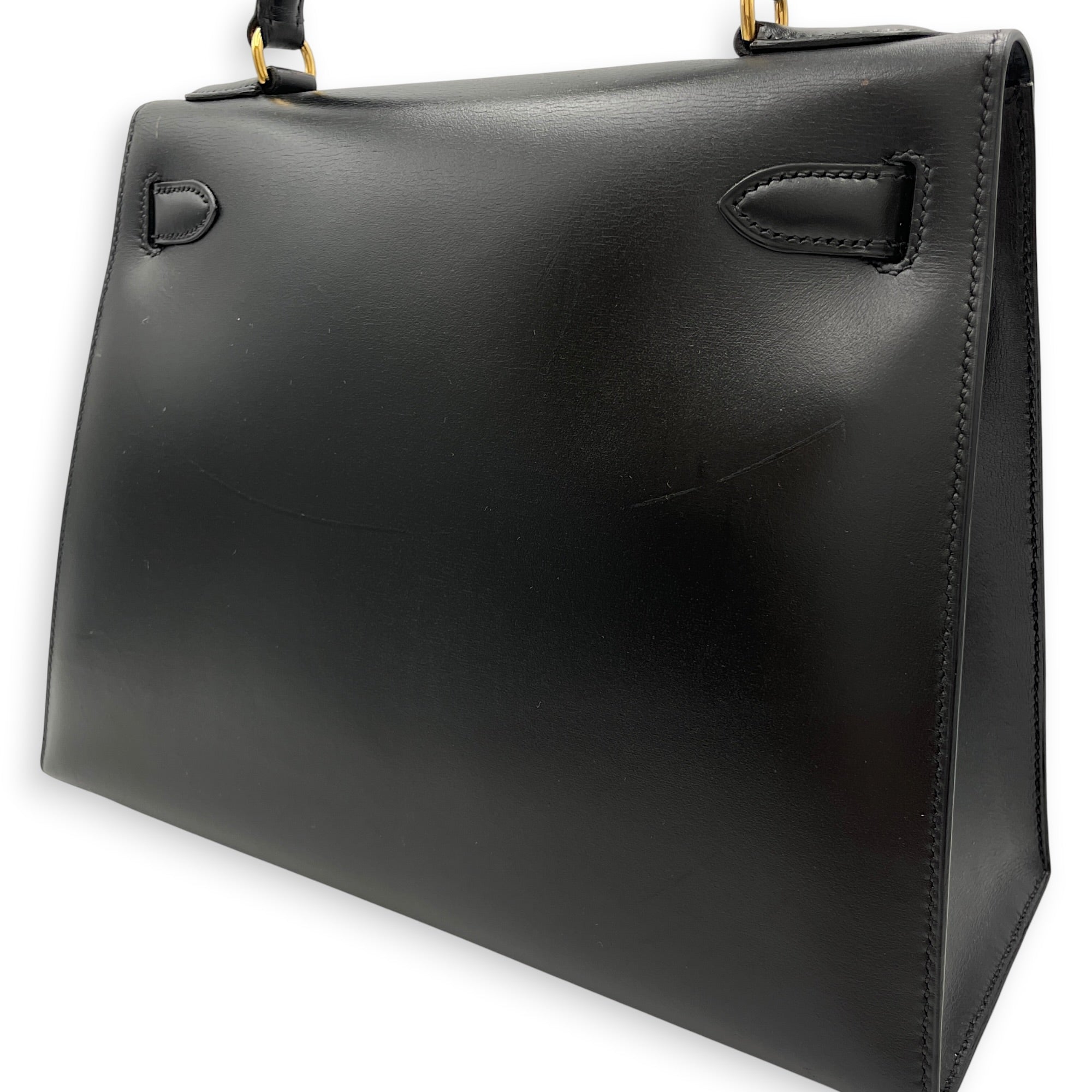 Sellier Kelly 28 Black in Box Gold hardware CL2604-20901 16