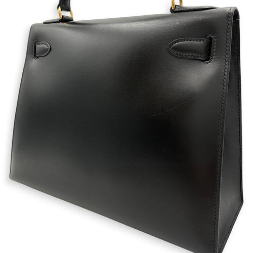 Sellier Kelly 28 Black in Box Gold hardware CL2604-20901 16