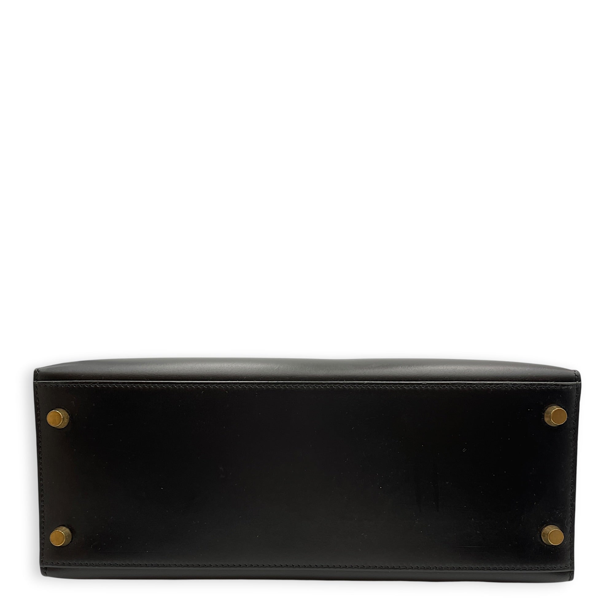 Sellier Kelly 28 Black in Box Gold hardware CL2604-20901 5