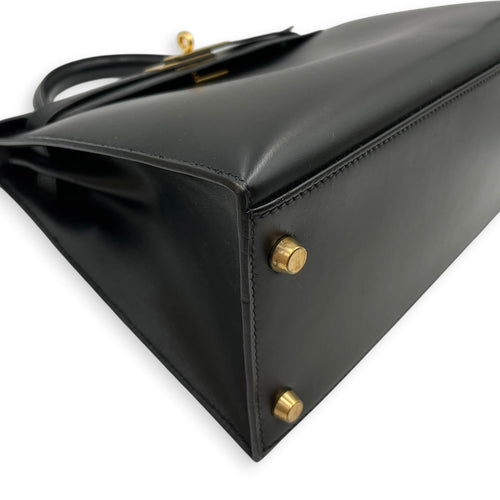 Sellier Kelly 28 Black in Box Gold hardware CL2604-20901 7