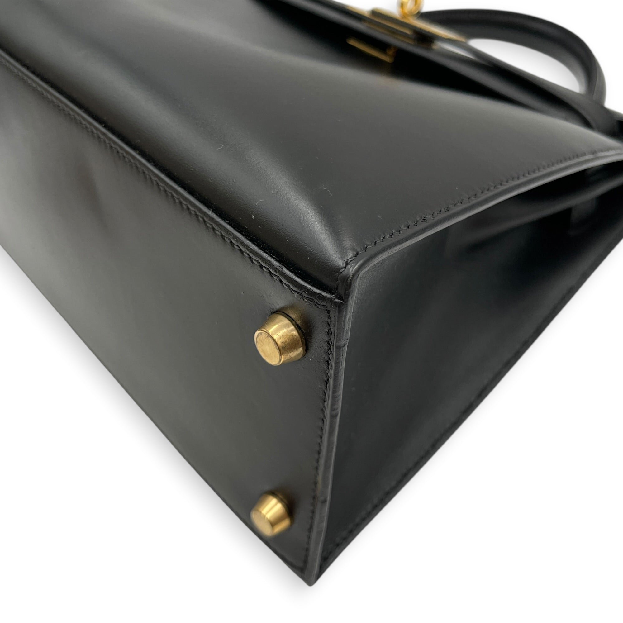 Sellier Kelly 28 Black in Box Gold hardware CL2604-20901 8