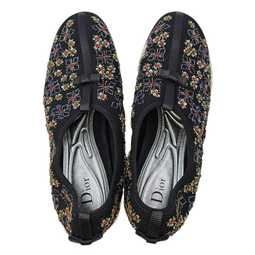 Fusion Embellished Mesh Sneakers 40 Black Shoes CL2604-20911 1
