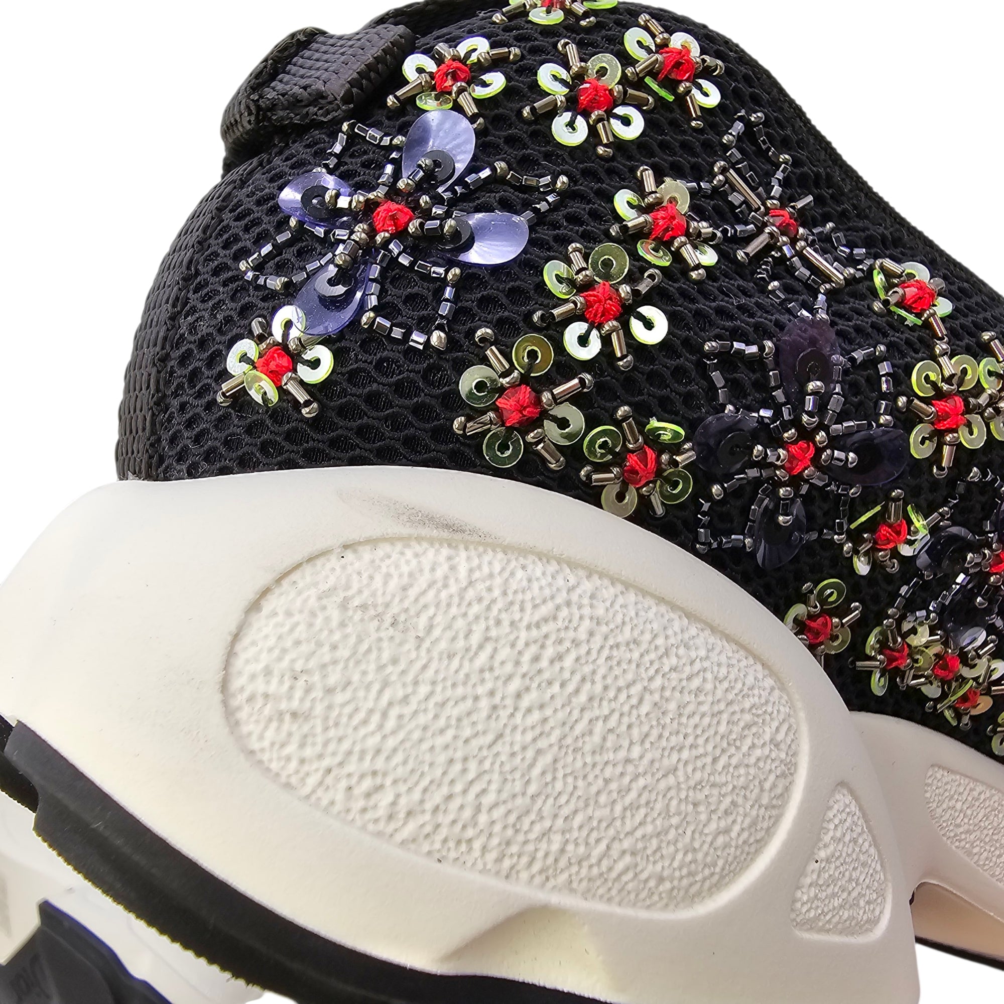 Fusion Embellished Mesh Sneakers Size 40 Black Shoes