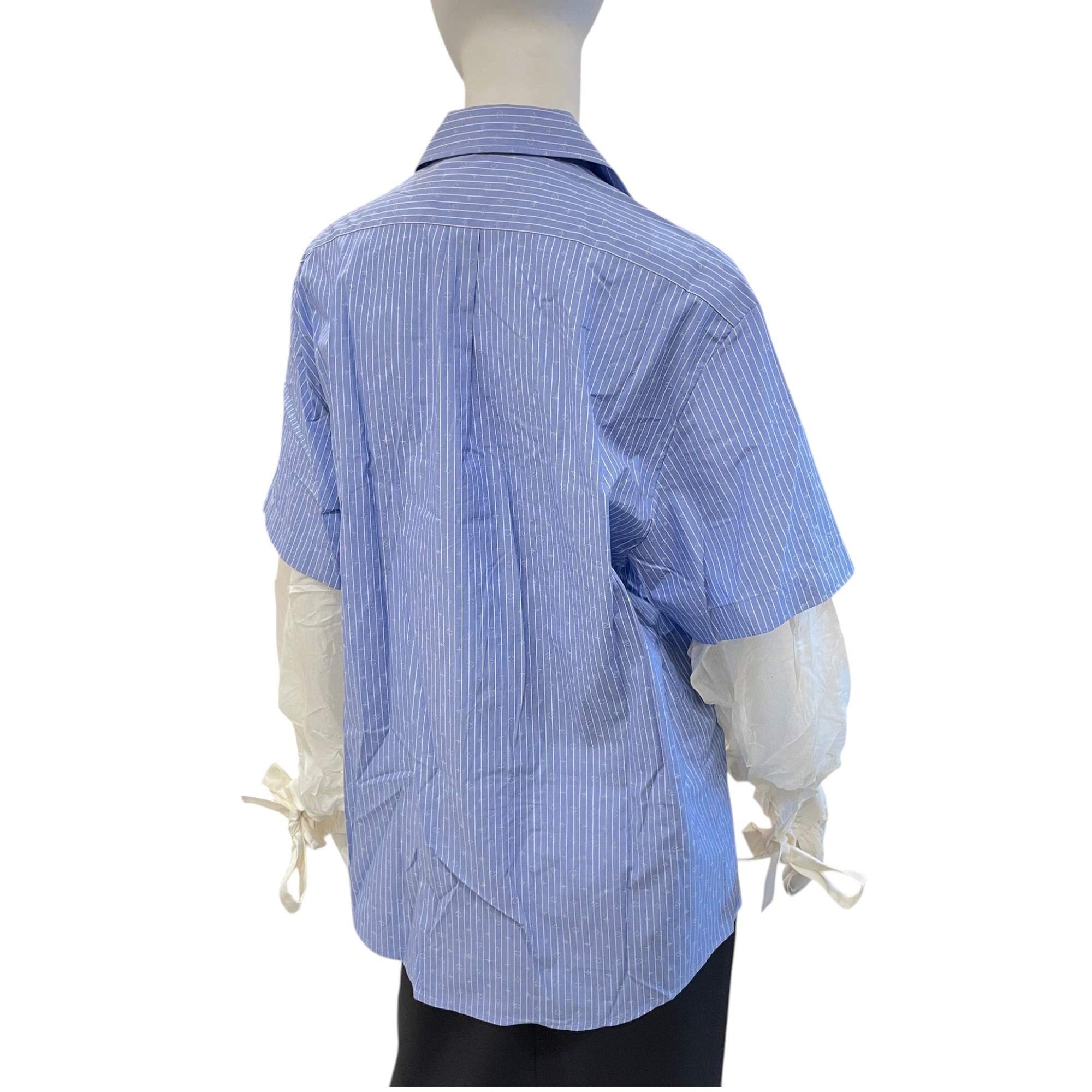 Striped Shirt with Long Sleeved Monogram 34 Blue Ready-To-Wear in Cotton CL2604-20917 2