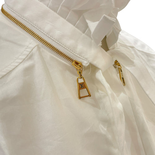 Ruffles Collar Long Sleeved Shirt 34 White Ready-To-Wear in Cotton CL2604-20918 4