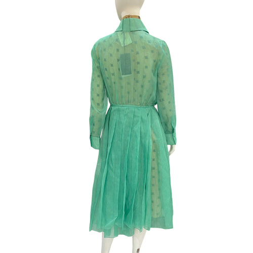 Evening Dress 40 Green Ready-To-Wear in Silk CL2604-20920 4