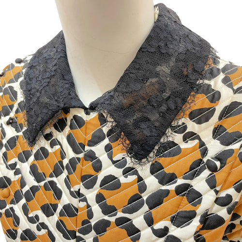 Quilted Leopard Print Dress 38 Brown Ready-To-Wear in Cotton CL2604-20923 4