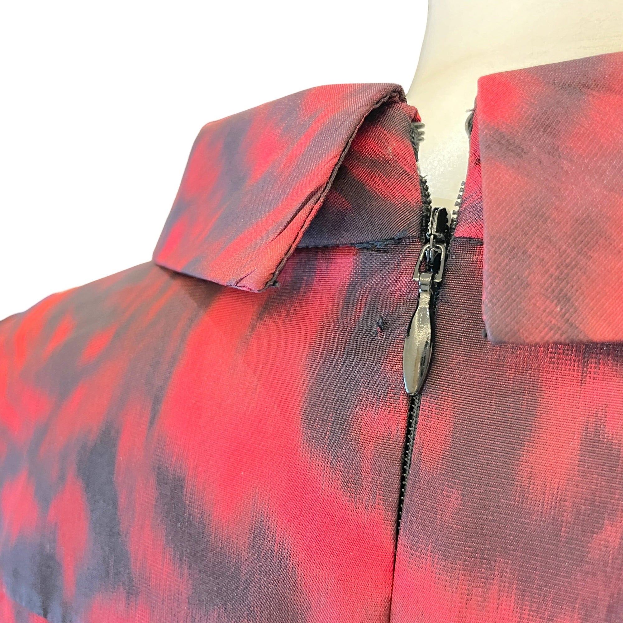 Patterned Dress 40 Red Ready-To-Wear in Silk CL2604-20924 5