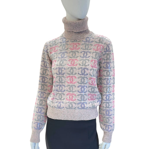 Turtleneck Pullover 34 Pink Ready-To-Wear in Cashmere CL2604-20930 1