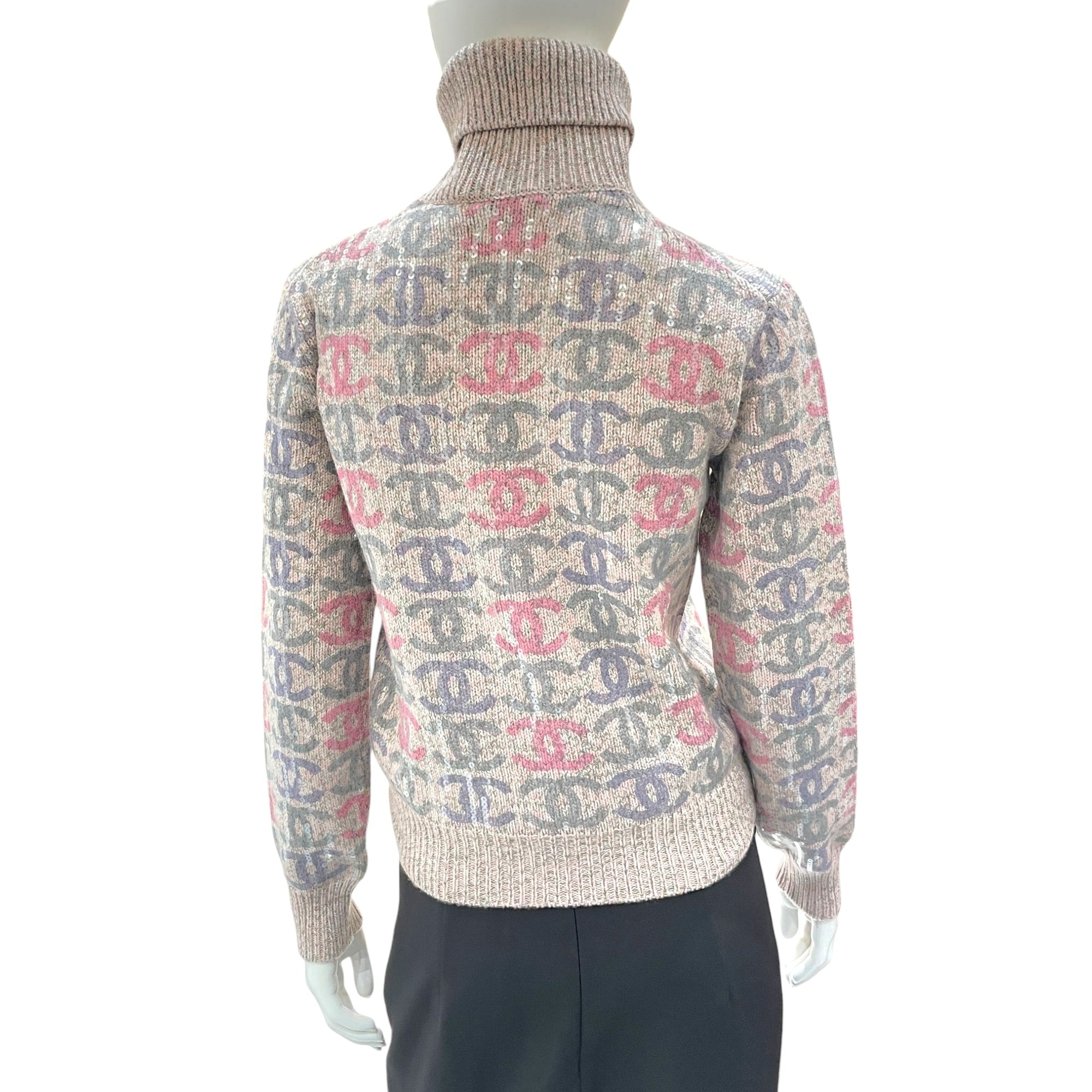 Turtleneck Pullover 34 Pink Ready-To-Wear in Cashmere CL2604-20930 2