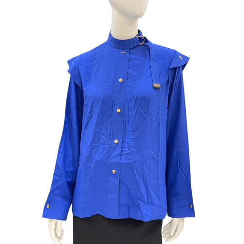 Long-Sleeved Blouse  34 Blue Ready-To-Wear Gold hardware CL2604-20938 1