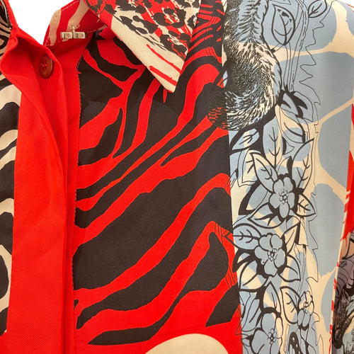 Jungle Love Silk Shirt 38 Red Ready-To-Wear CL2604-20943 3
