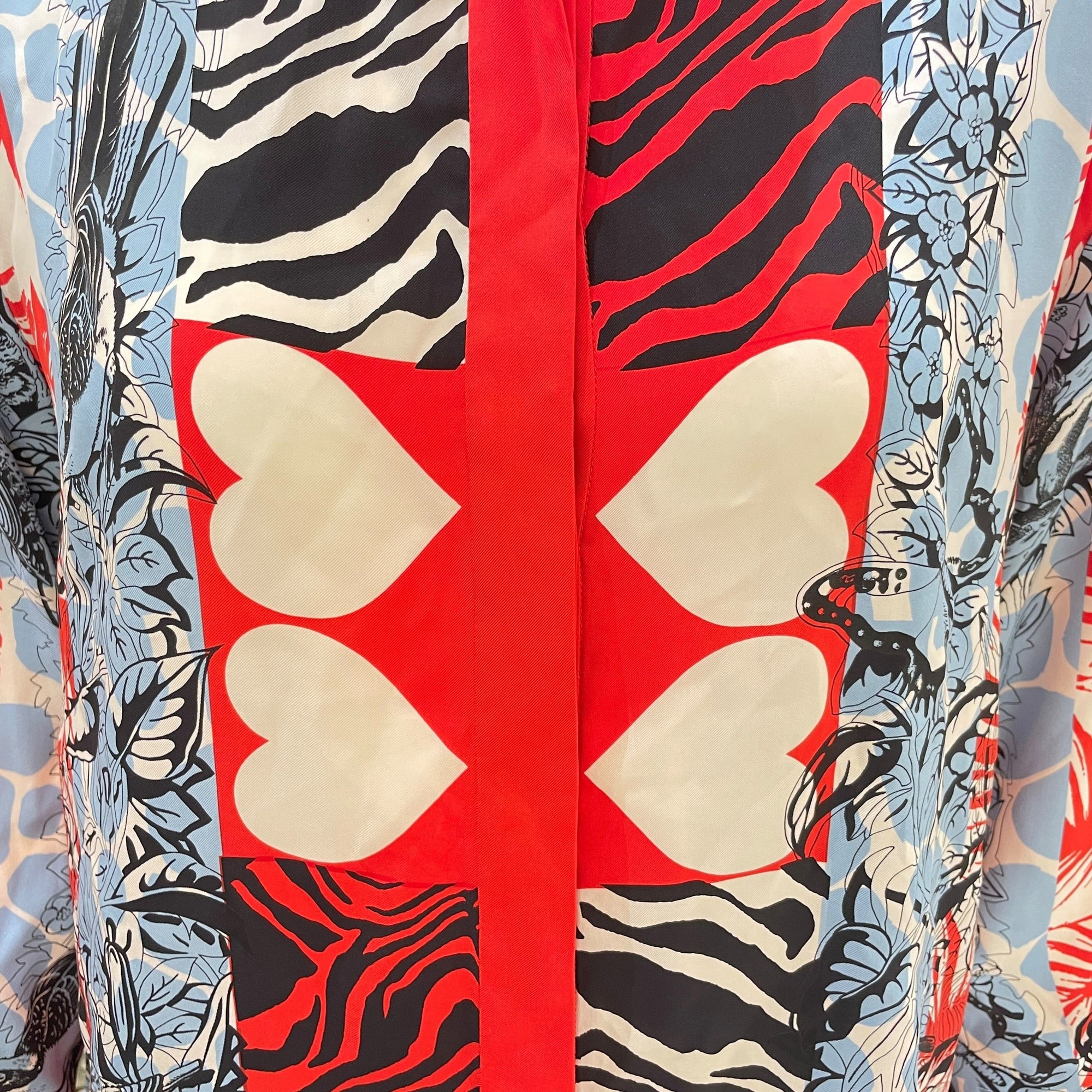 Jungle Love Silk Shirt 38 Red Ready-To-Wear CL2604-20943 4