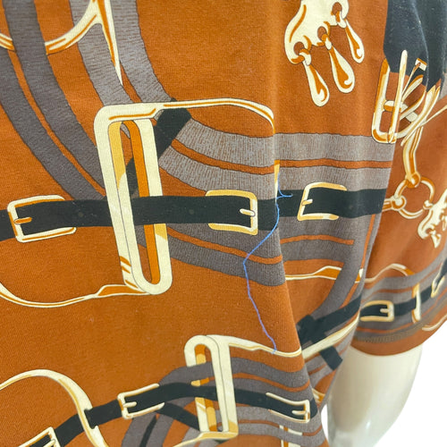 Equestrian Cotton Dress  36 Brown Ready-To-Wear CL2604-20946 3