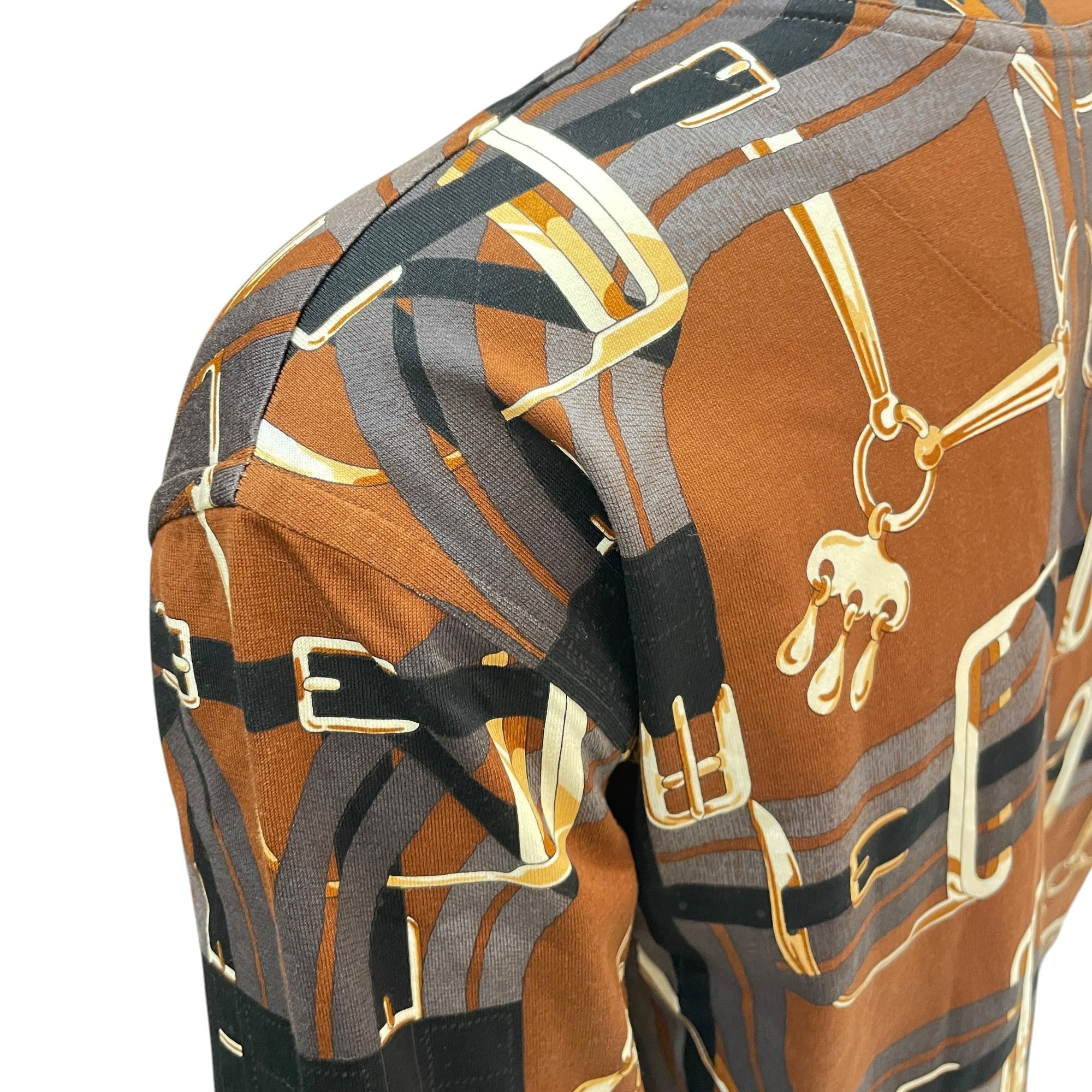 Equestrian Cotton Dress  36 Brown Ready-To-Wear CL2604-20946 4