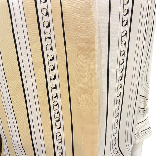Striped Silk Blouse 38 Beige Ready-To-Wear CL2604-20948 3