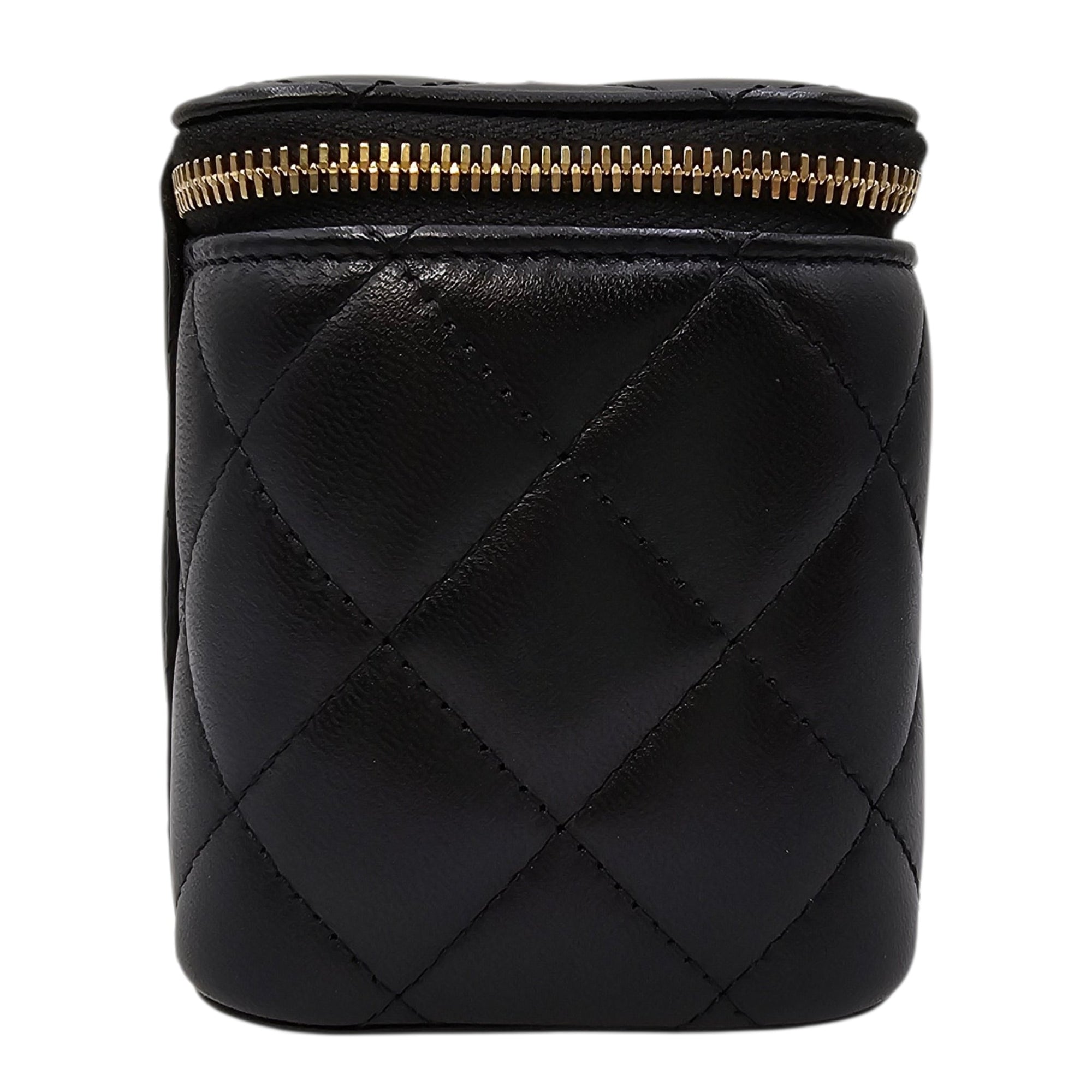 Vanity Case with Strap Black Crossbody Bag in Lambskin Gold hardware CL2604-20959 3