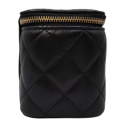 Vanity Case with Strap Black Crossbody Bag in Lambskin Gold hardware CL2604-20959 3