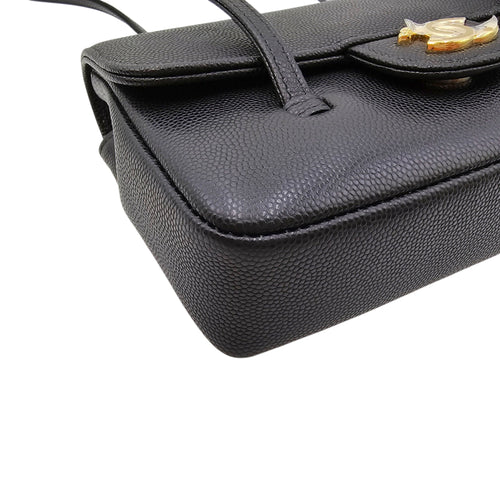 Mini Preppy Coco Black Shoulder Bag in Calfskin Gold hardware CL2604-20961 11