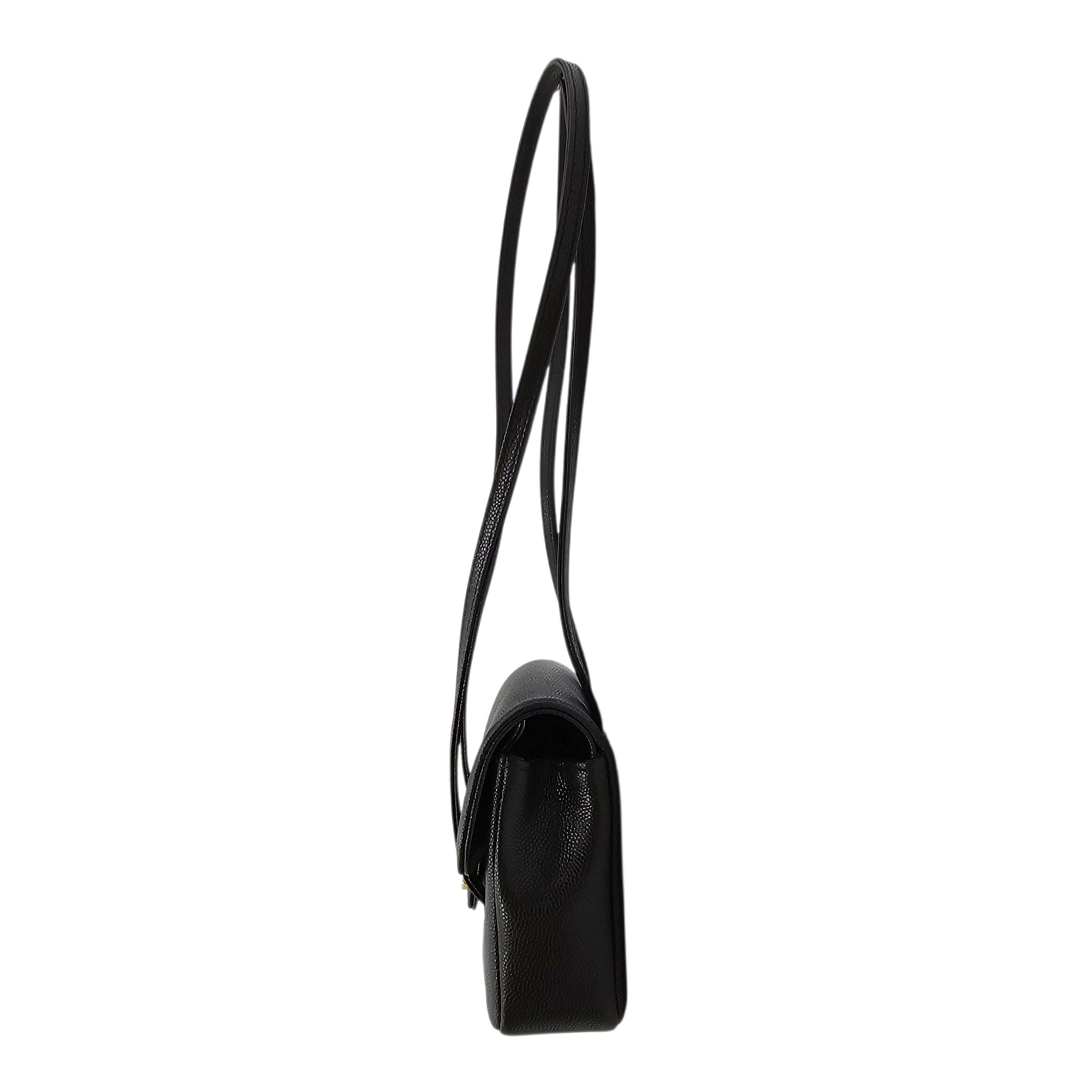 Mini Preppy Coco Black Shoulder Bag in Calfskin Gold hardware CL2604-20961 3