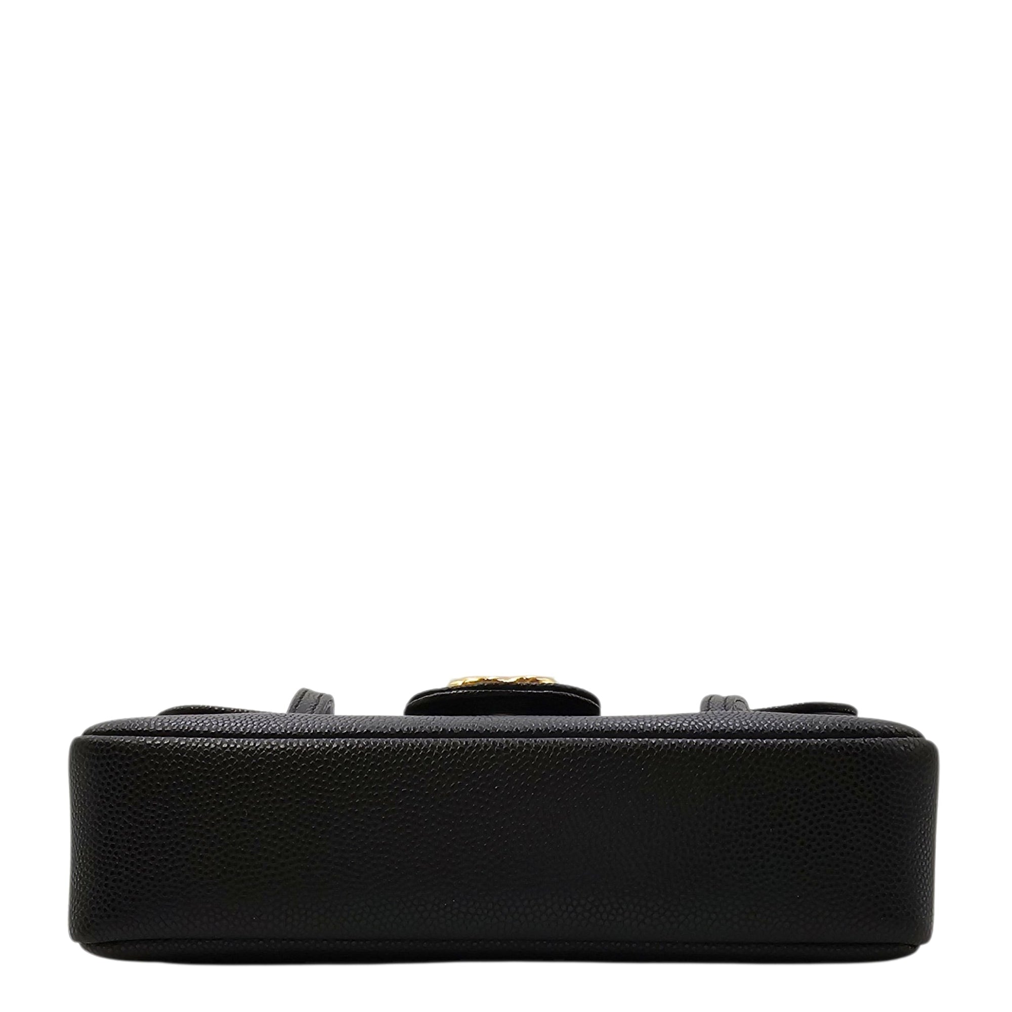 Mini Preppy Coco Black Shoulder Bag in Calfskin Gold hardware CL2604-20961 5