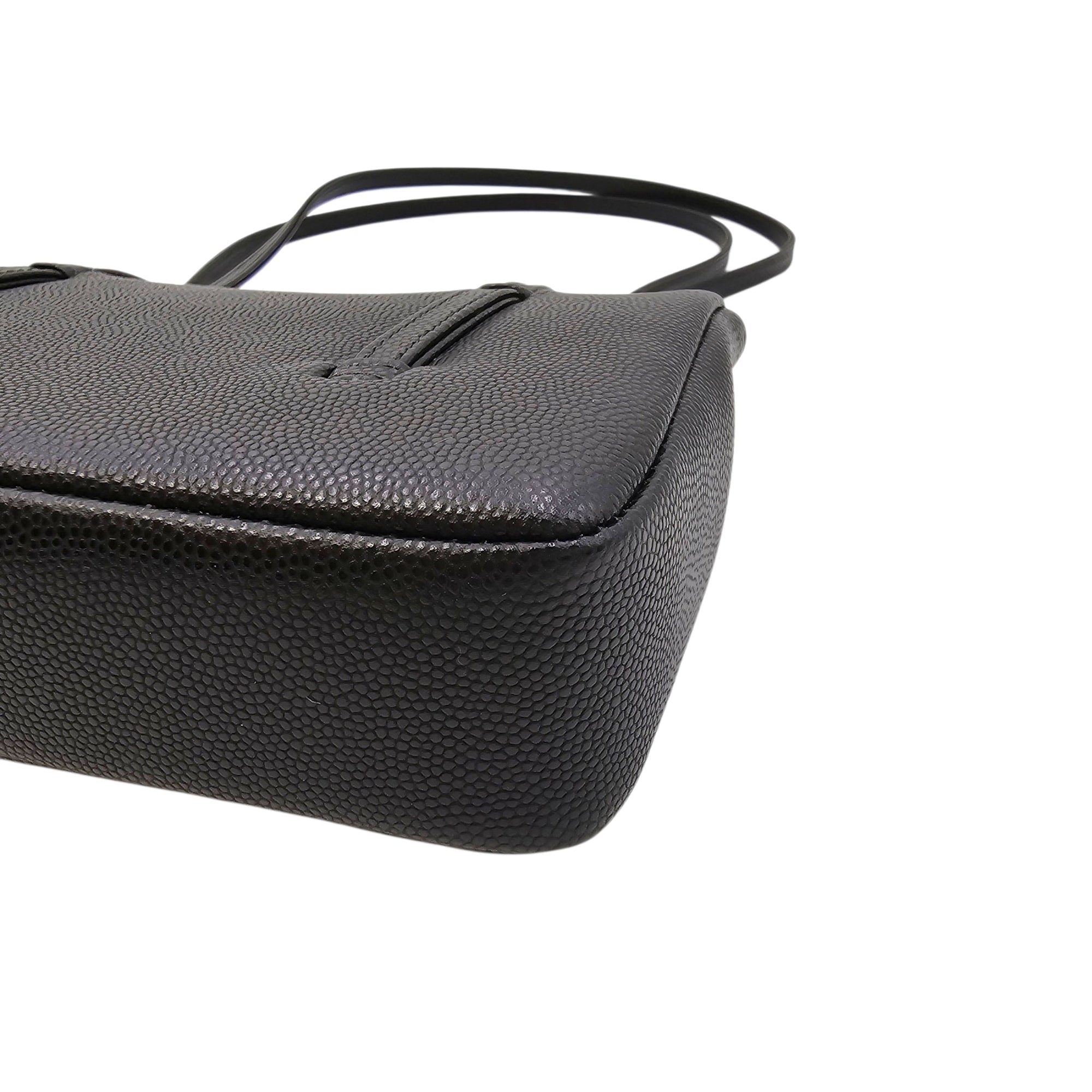 Mini Preppy Coco Black Shoulder Bag in Calfskin Gold hardware CL2604-20961 7