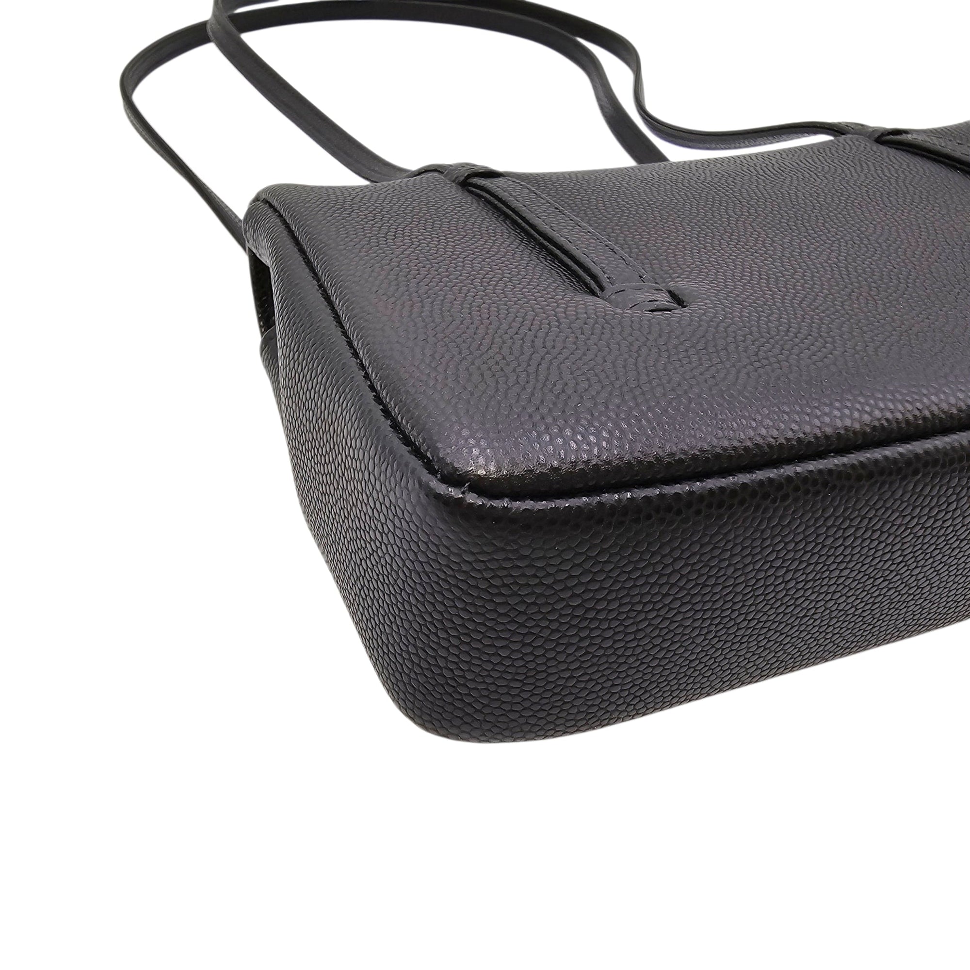 Mini Preppy Coco Black Shoulder Bag in Calfskin Gold hardware CL2604-20961 8