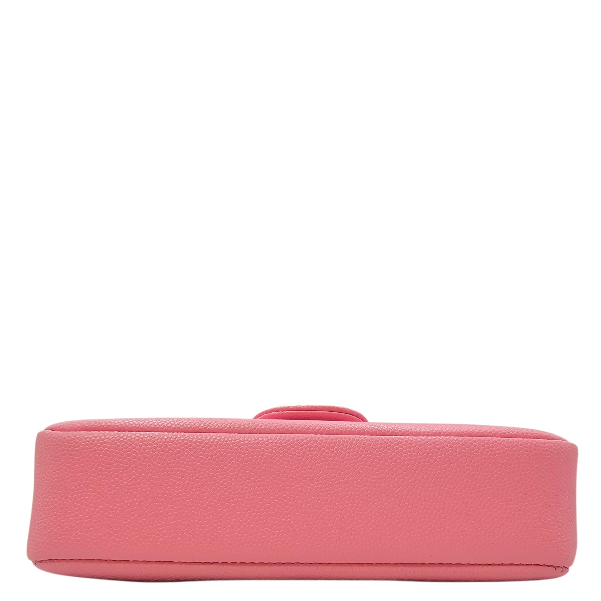 Mini Preppy Coco Pink Shoulder Bag in Calfskin Gold hardware CL2604-20962 5