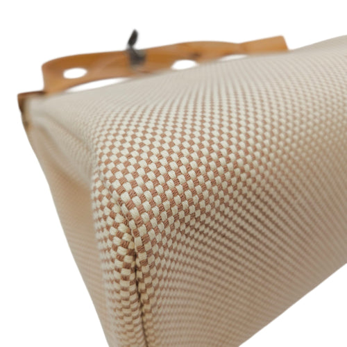 Herbag Criss Viking 31 Ecru Beige/ Naturel Sable in Toile Palladium hardware CL2604-20973 10