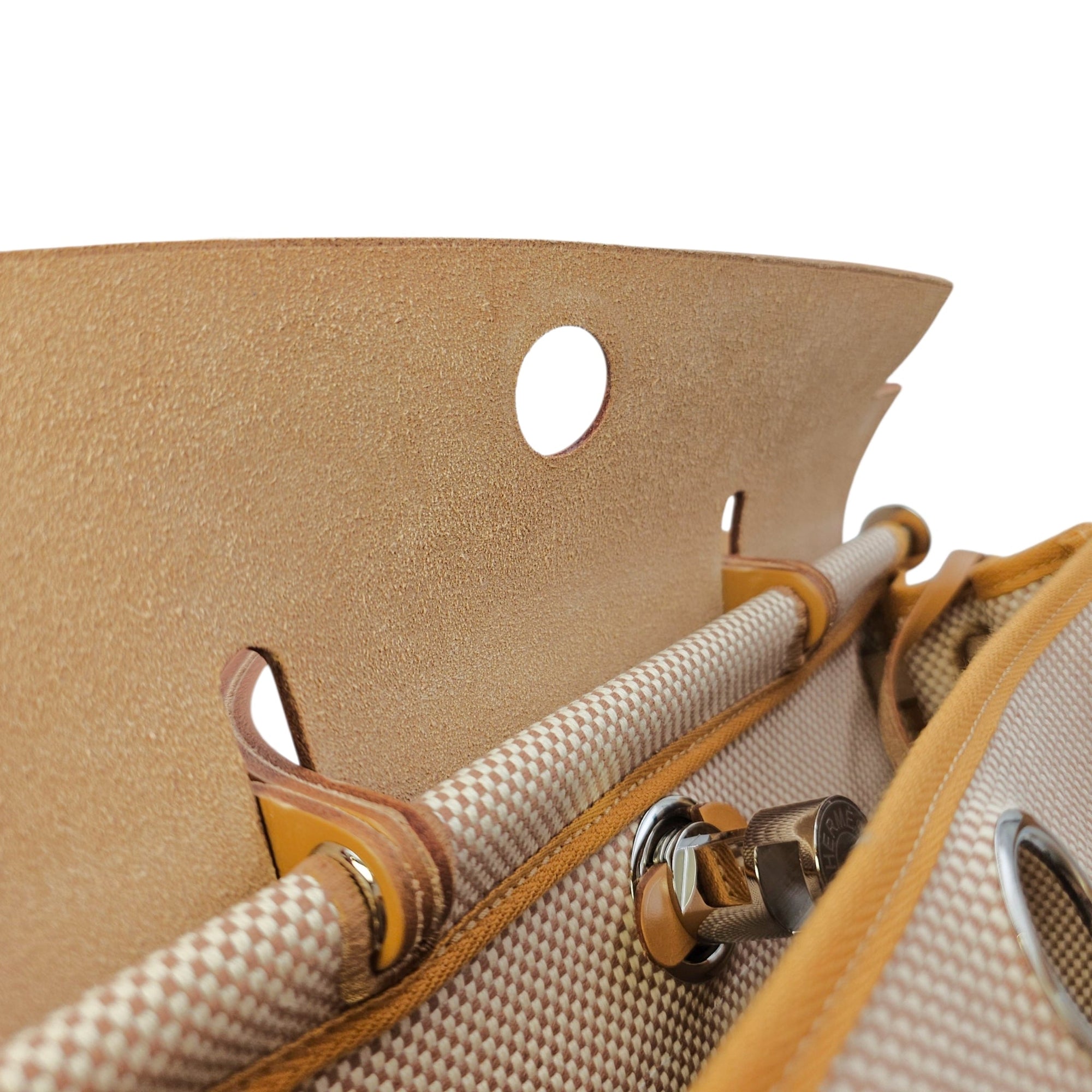 Herbag Criss Viking 31 Ecru Beige/ Naturel Sable in Toile Palladium hardware CL2604-20973 12