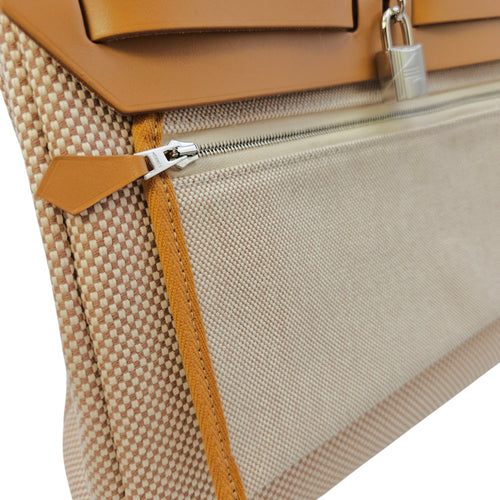 Herbag Criss Viking 31 Ecru Beige/ Naturel Sable in Toile Palladium hardware CL2604-20973 7
