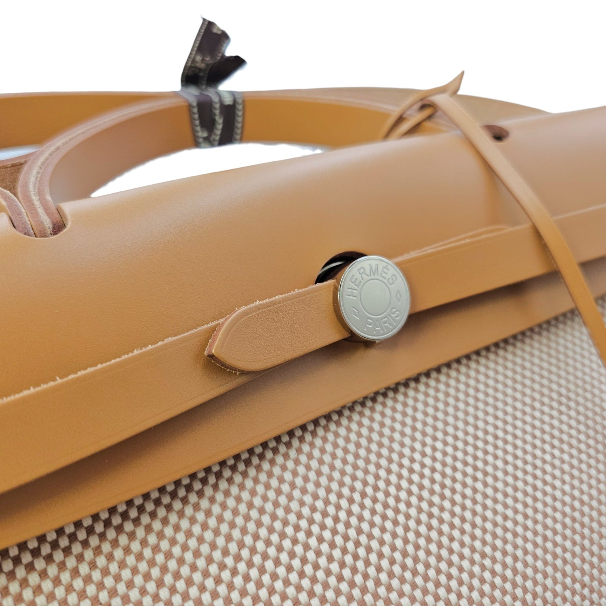 Herbag Criss Viking 31 Ecru Beige/ Naturel Sable in Toile Palladium hardware CL2604-20973 9