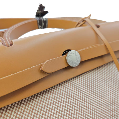 Herbag Criss Viking 31 Ecru Beige/ Naturel Sable in Toile Palladium hardware CL2604-20973 9