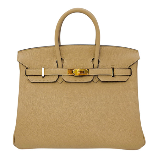 Birkin 25 Trench in Togo Gold hardware CL2604-20981 1