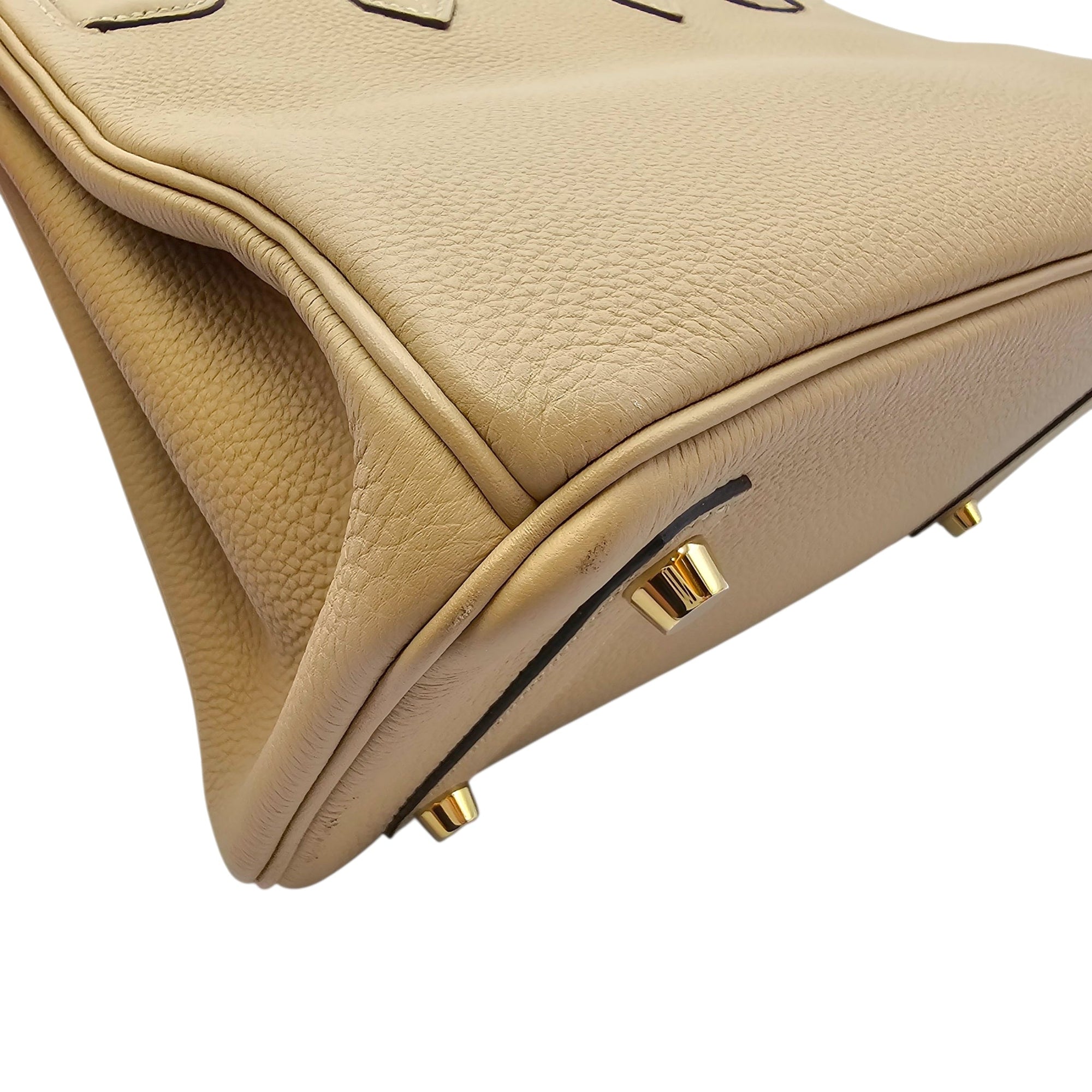 Birkin 25 Trench in Togo Gold hardware CL2604-20981 10