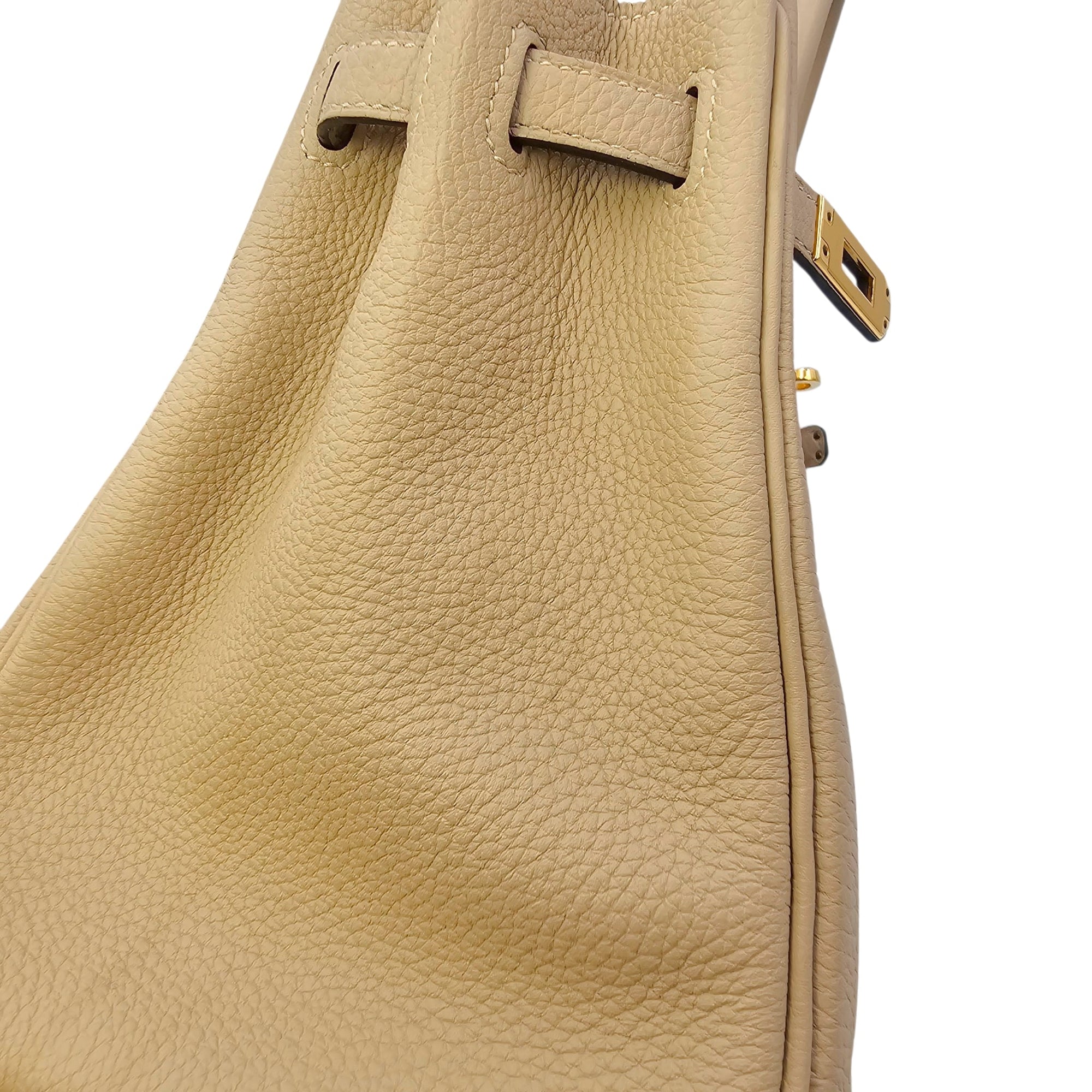 Birkin 25 Trench in Togo Gold hardware CL2604-20981 15