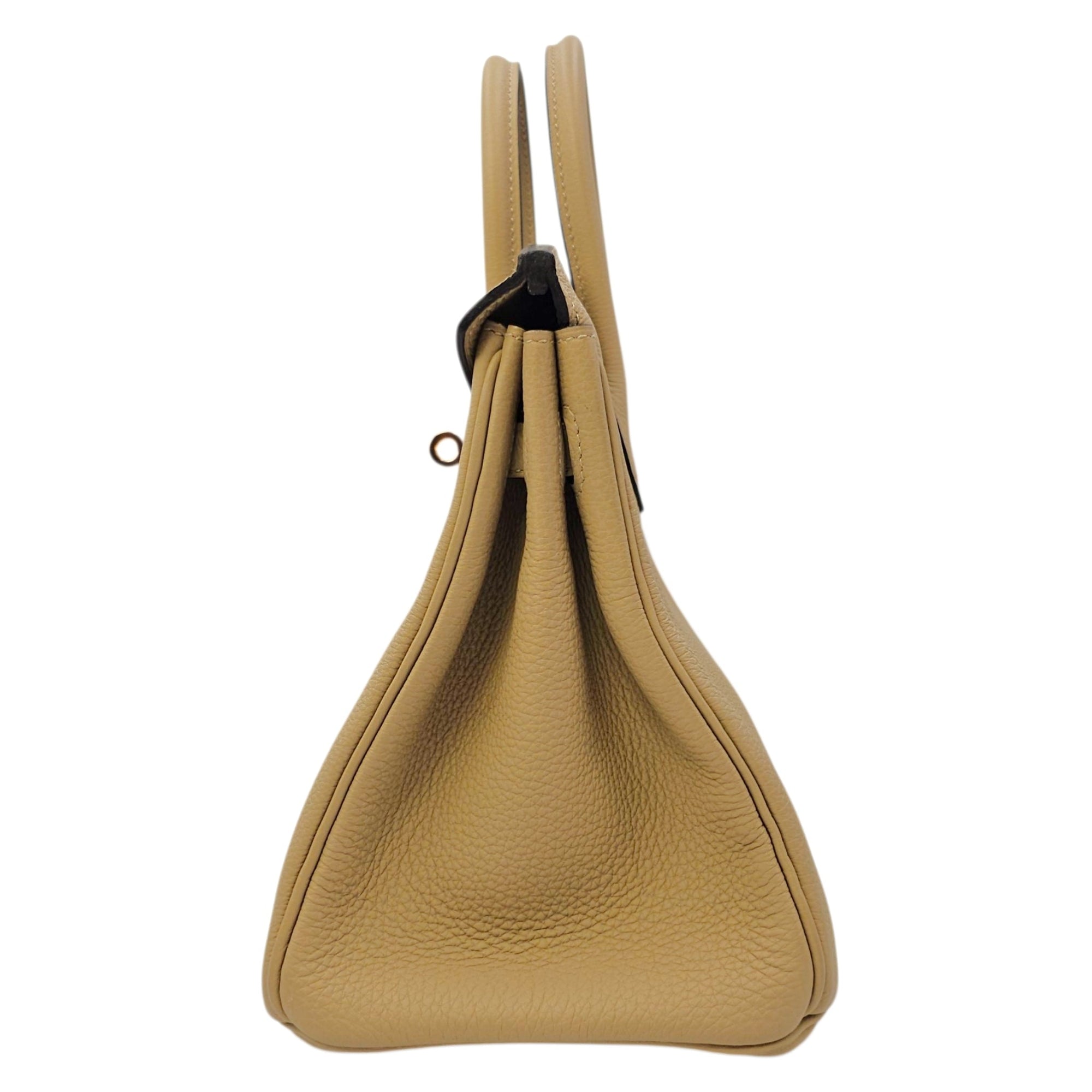 Birkin 25 Trench in Togo Gold hardware CL2604-20981 4