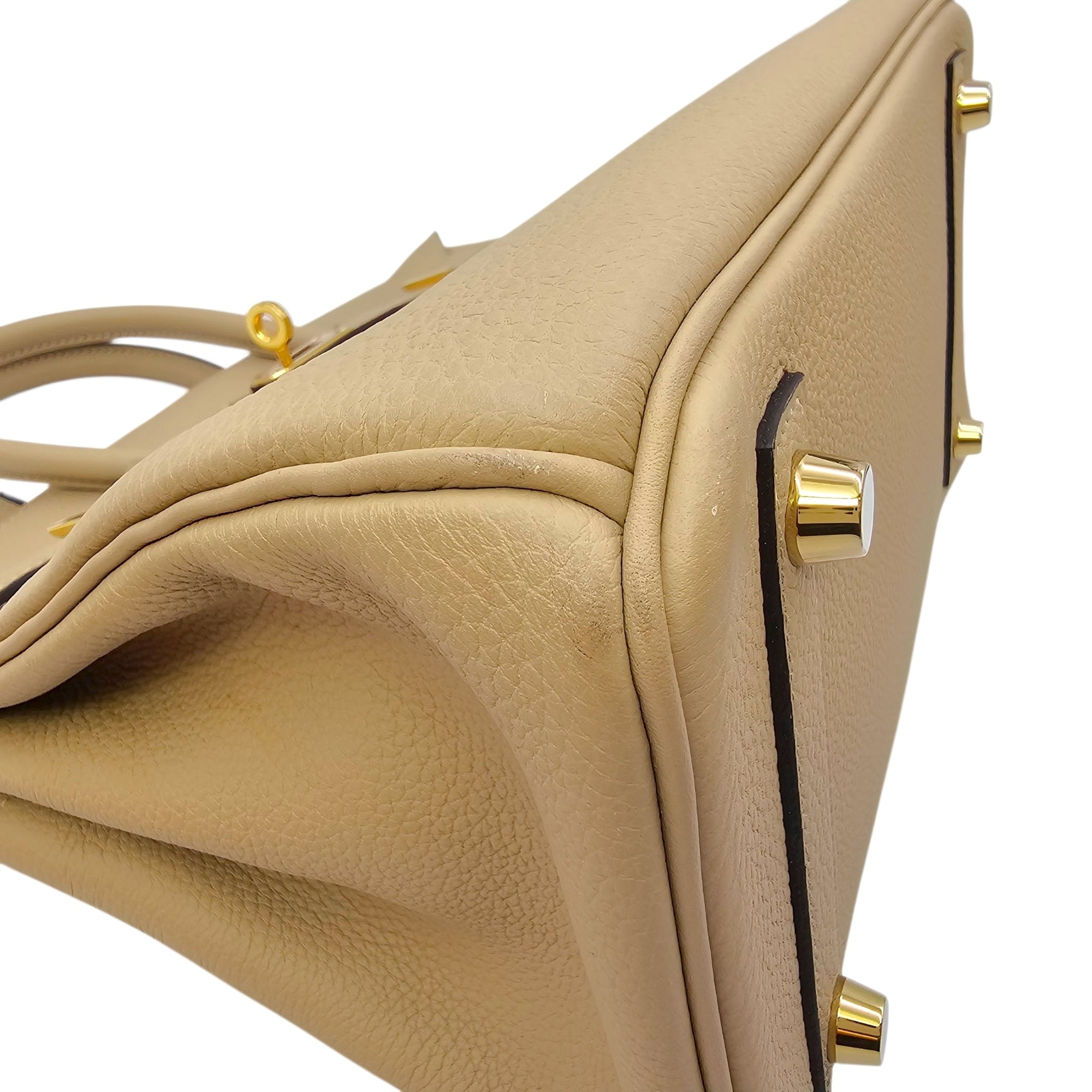 Birkin 25 Trench in Togo Gold hardware CL2604-20981 8