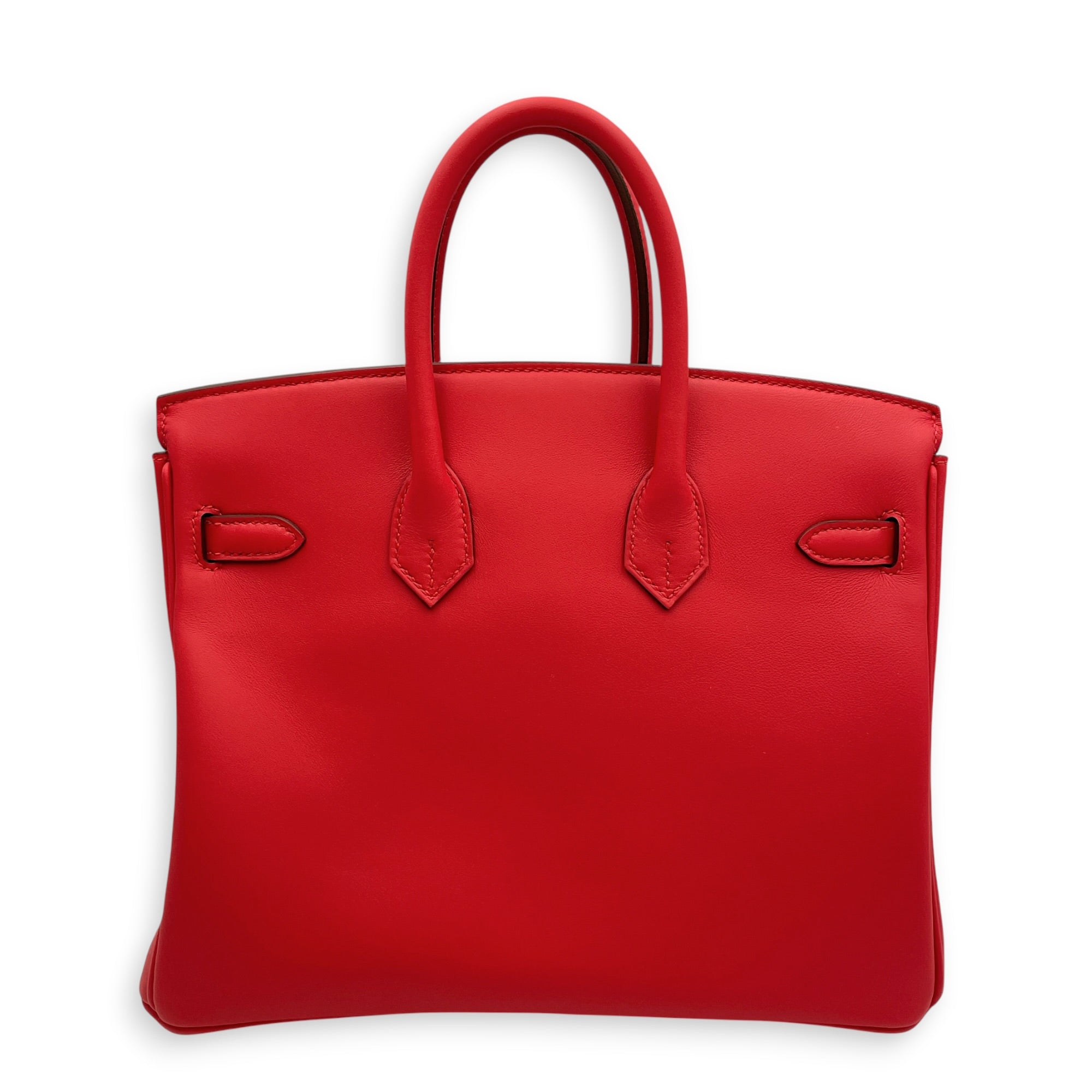 Birkin 25 Rouge De Coeur in Swift Palladium hardware CL2604-20985 2