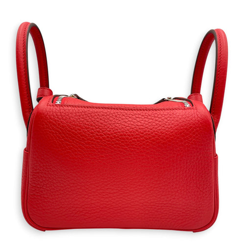 Lindy Il Mini Rouge Radieux in Clemence Palladium hardware CL2604-20989 2