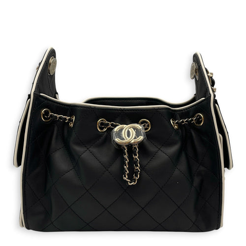 C25 Mini Black Shoulder Bag in Lambskin Gold hardware CL2604-20993 1