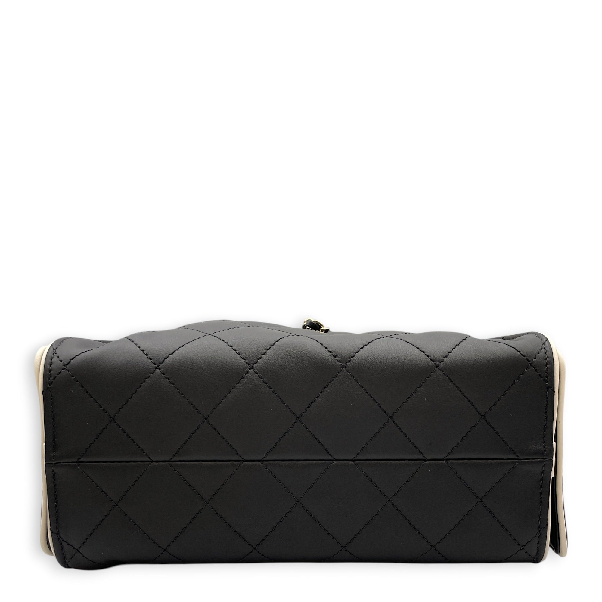 C25 Mini Black Shoulder Bag in Lambskin Gold hardware CL2604-20993 5