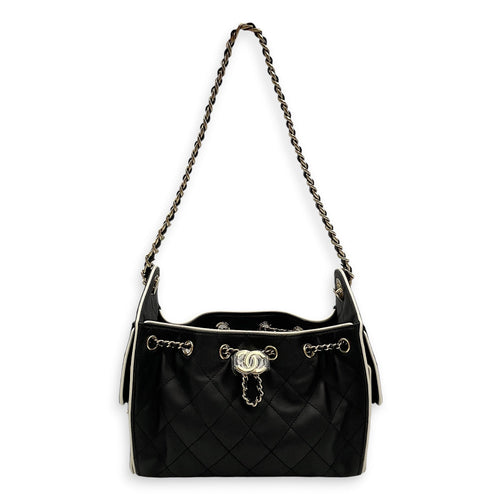 C25 Mini Black Shoulder Bag in Lambskin Gold hardware CL2604-20993 7
