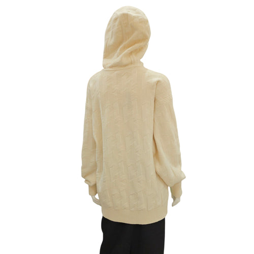 Ladies Hoodie Pullover 36 Cream Ready-To-Wear in Wool CL2604-20996 4