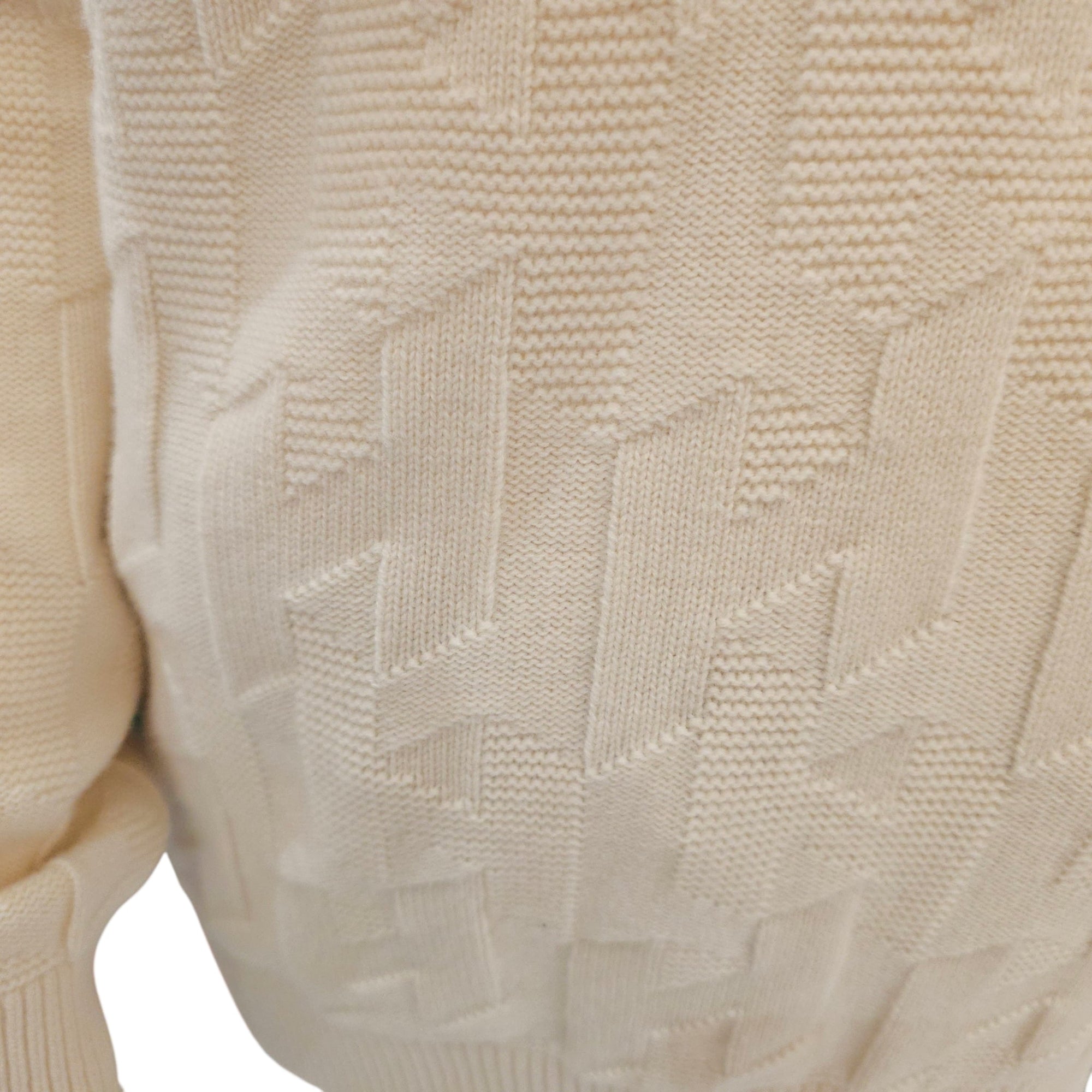 Ladies Hoodie Pullover 36 Cream Ready-To-Wear in Wool
